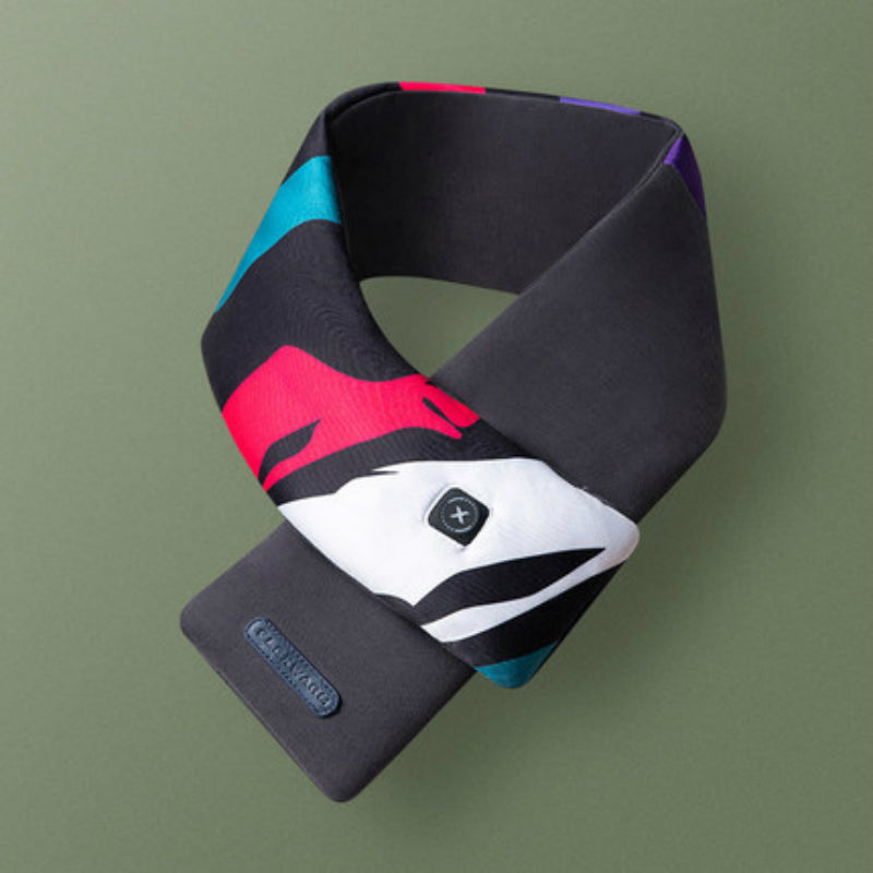 Norvo | Multifunksjonell USB-oppladbar vaskbar selvoppvarmende skjerf med 3 varmejusteringer, innebygd powerbank og temperatursensor