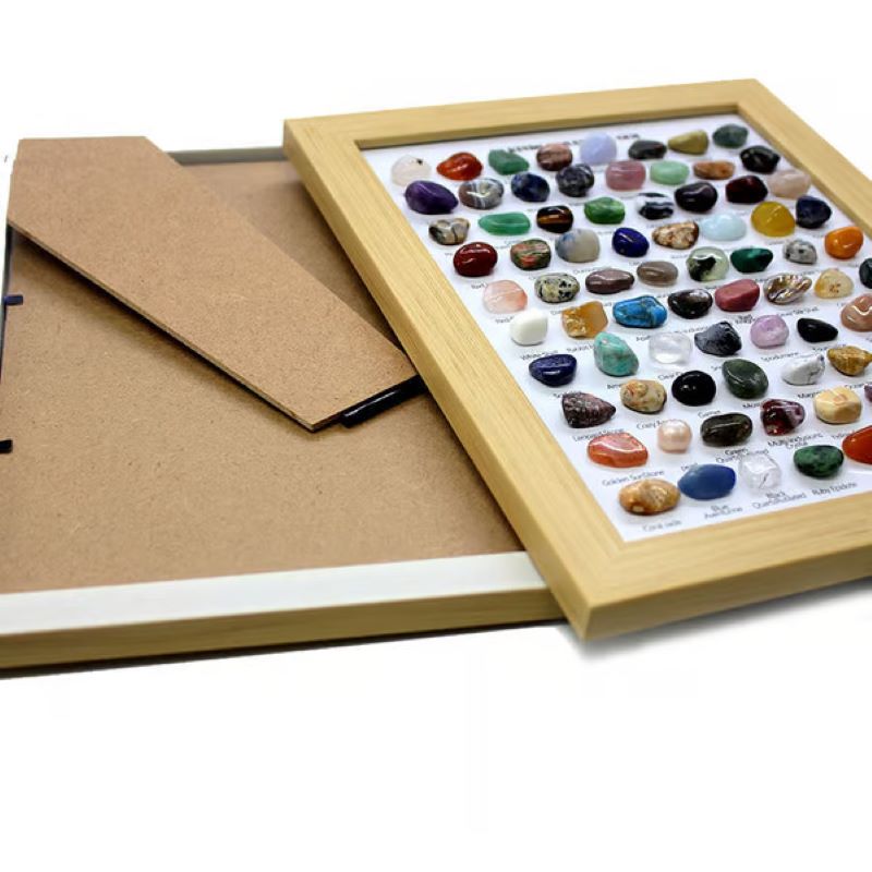 Norvo | 80 Mineral Spesimen Rammet Boks