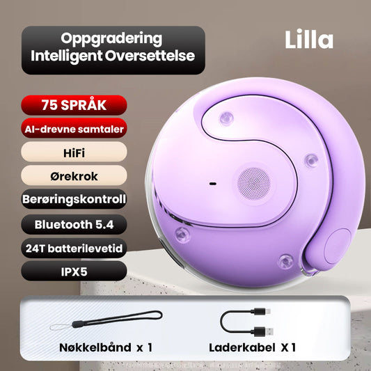 Norvo | Smarte Trådløse Bluetooth Oversettelses Ørepropper