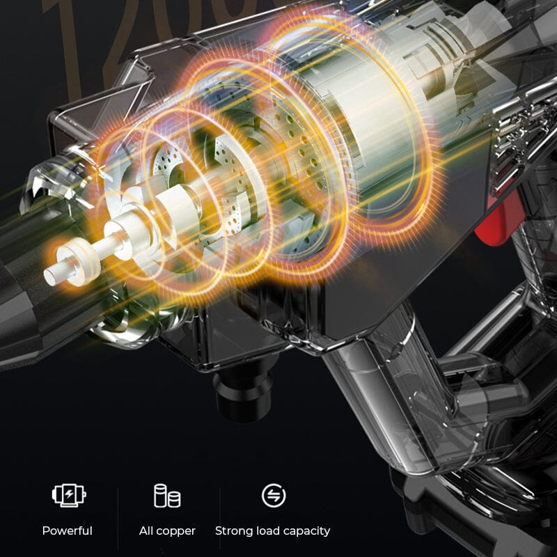 Norvo | Trådløs Bærbar Høytrykk Sprayvannpistol Sett | Ideell for Rengjøring av Biler, Terrasser & Hagemøbler