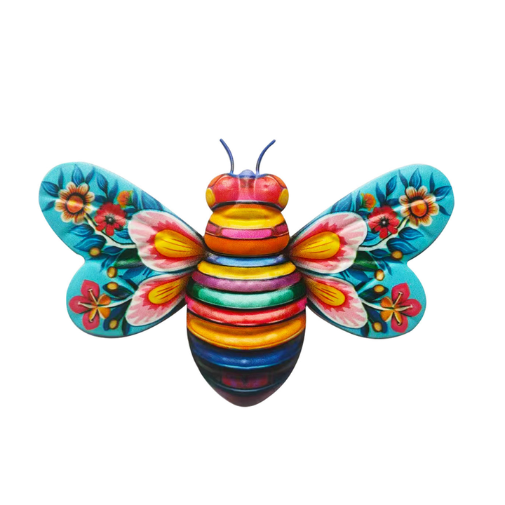 Norvo | Iron Bee Art Sculpture Hengende Veggdekorasjoner for Hage