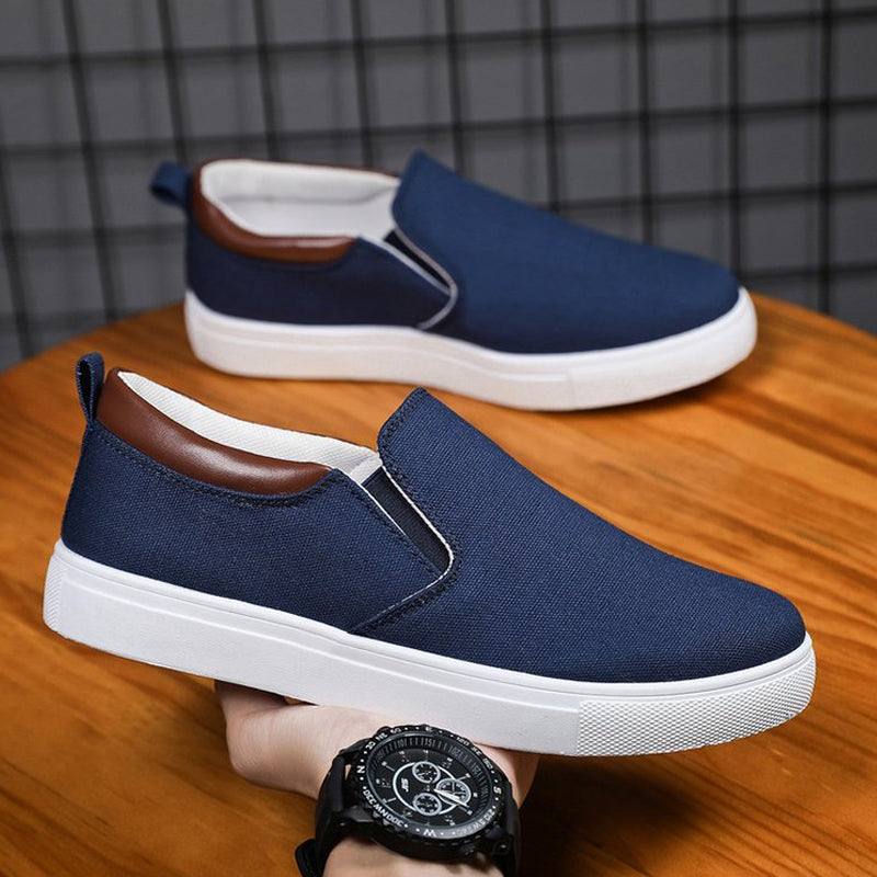 Norvo | Slip-On Sko laget av lerret for menn