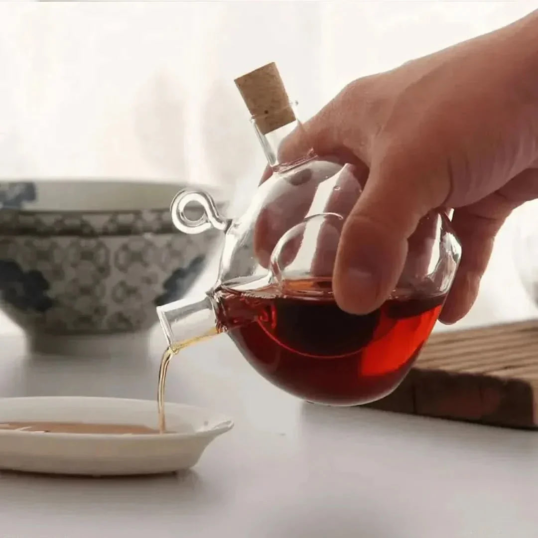 Norvo | Dobbel Glass Olje- og Vineddikdispenser Flaske