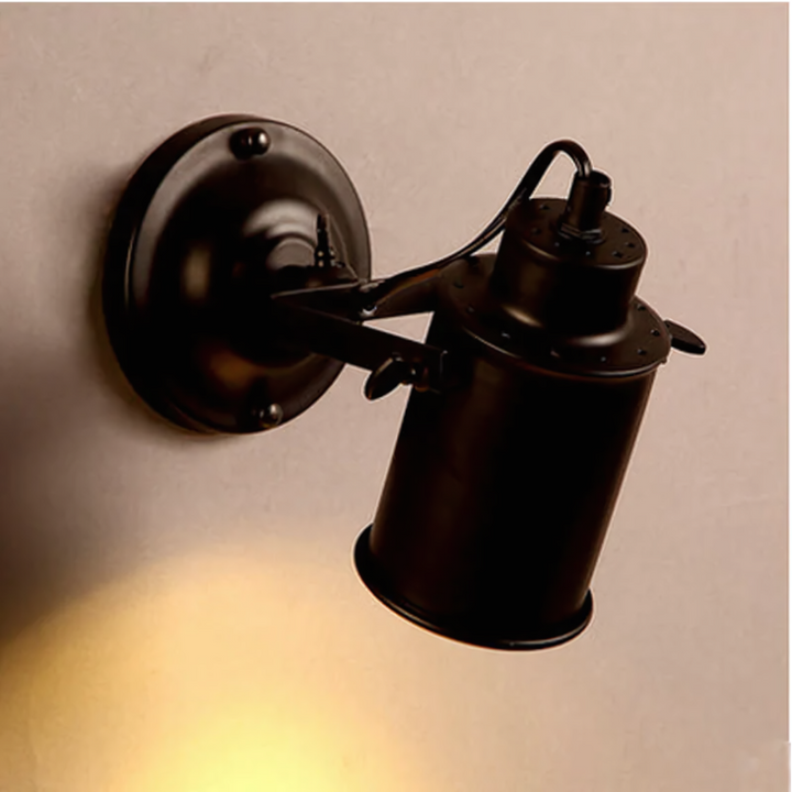 Justerbar industriell vegglampe med fleksibel ledd | Norvo