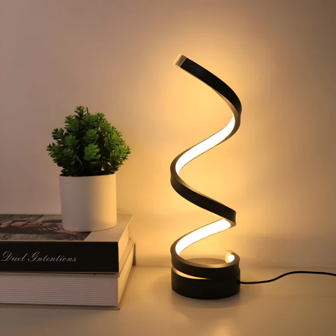 Norvo | LED Bordlampe med Spiral Design