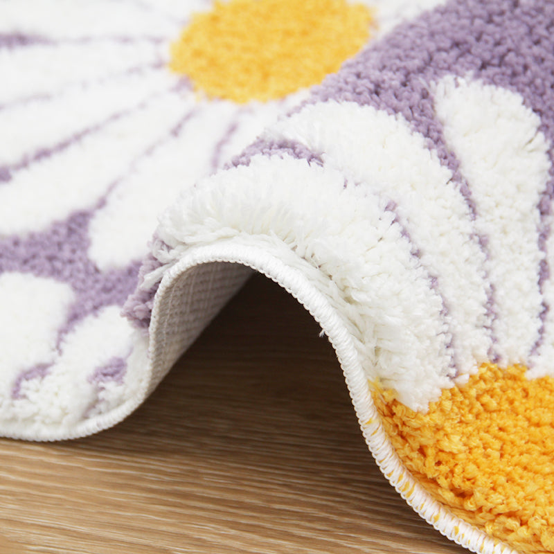 Norvo | Feblilac Sweet Daisy Badematte, Lilla Blomst Teppet Badrom