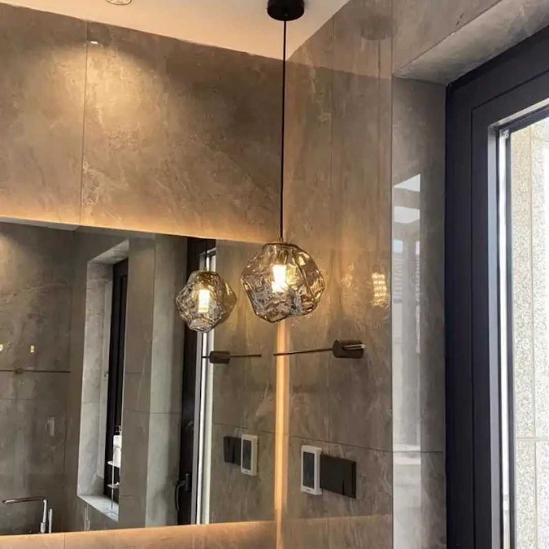 Norvo | Frostglow Glass Pendant Inspirert av Isbiter