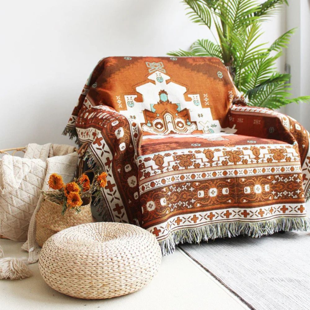 Norvo | Boho Chic Mønstret Kastepledd