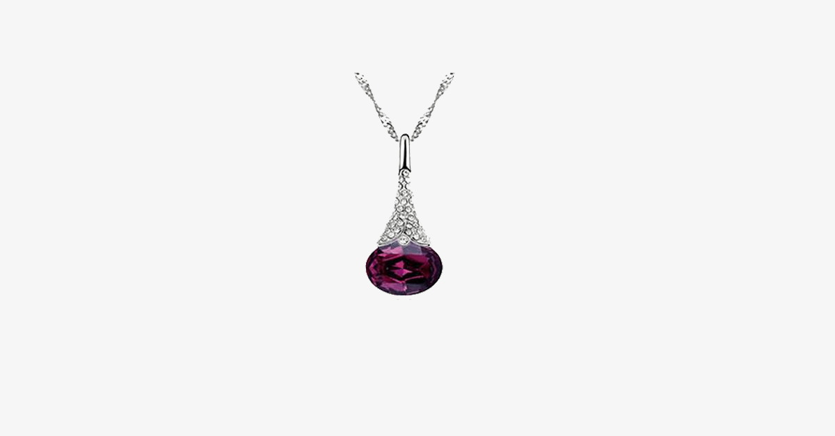 Norvo | Crystal Water Drop Pendant - Multicolor Østerrikske Krystaller med Hummerlås