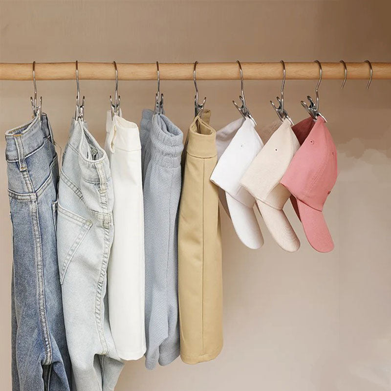 Norvo | Antirust Klem Plassbesparende Klesklype Lue Bukse Oppbevaring Hengende Reise Krok