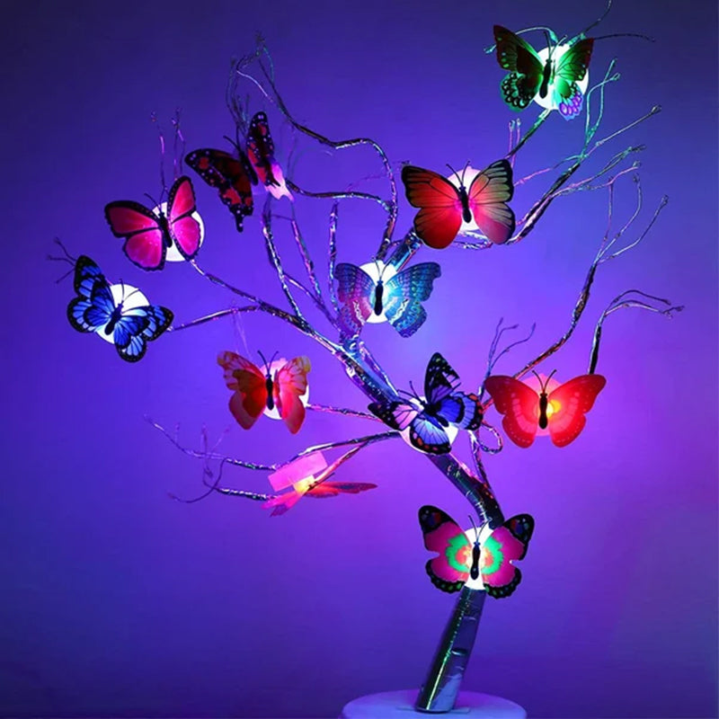 Norvo | 3D LED Sommerfugl Dekorasjon Nattlys