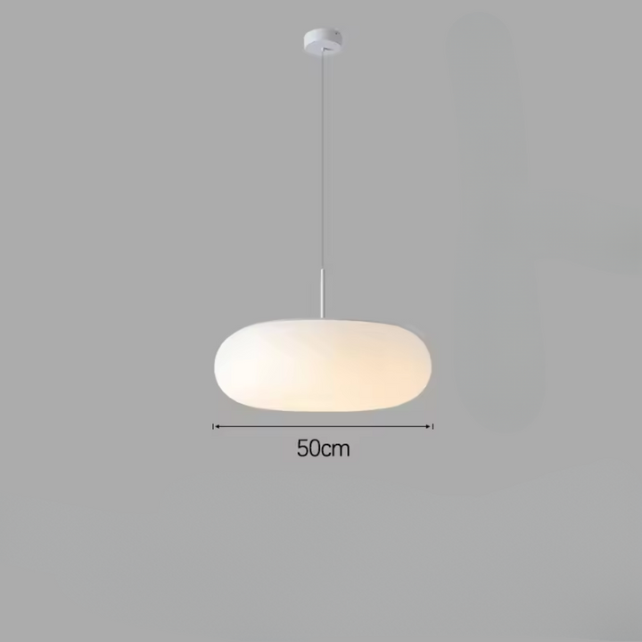 Norvo | Moderne Krem Pendellampe i Enkelt Kronestil med Varm LED Belysning