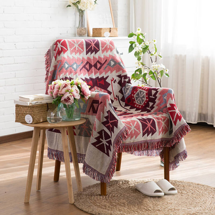 Bohemske strikkede kaster for sofasmykke | Norvo