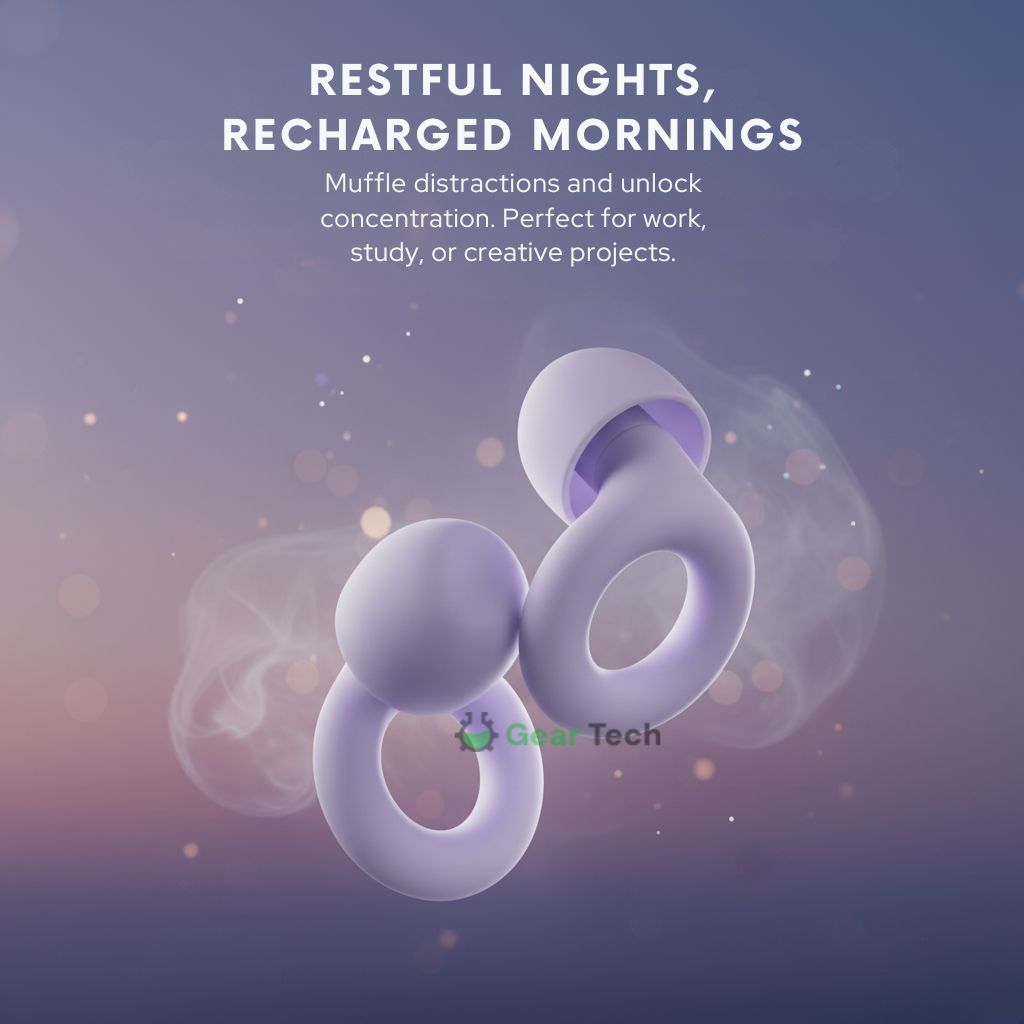 Norvo | AuraCalm™ Harmony | Gjenbrukbare støyreduserende ørepropper for søvn, fokus og støyfølsomhet