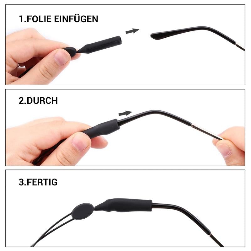 Norvo | Justerbar rynkefri brillesnor (2 STYKKER)