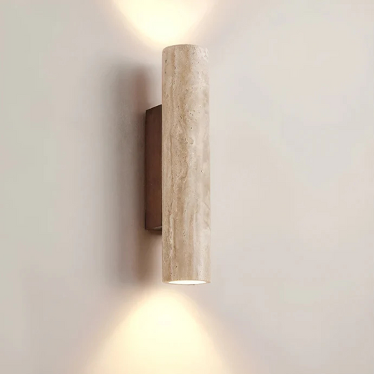 Norvo | Designer LED Vegglampe med Marmorfinish i Wabi Sabi Stil