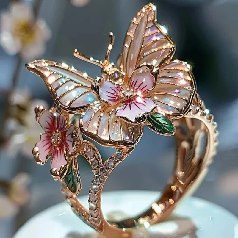 Butterfly flower ring | Norvo