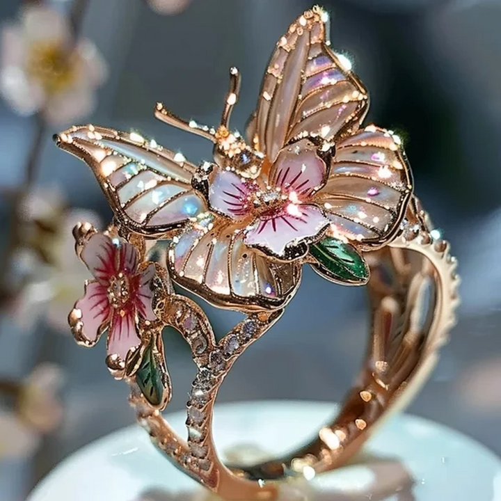 Butterfly flower ring | Norvo