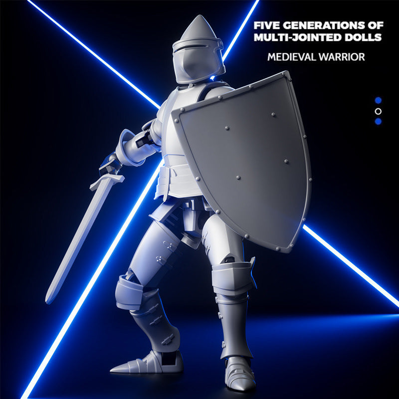 Norvo | DIY middelalderkriger sterk magnetisk avtakbar artikulert dukke