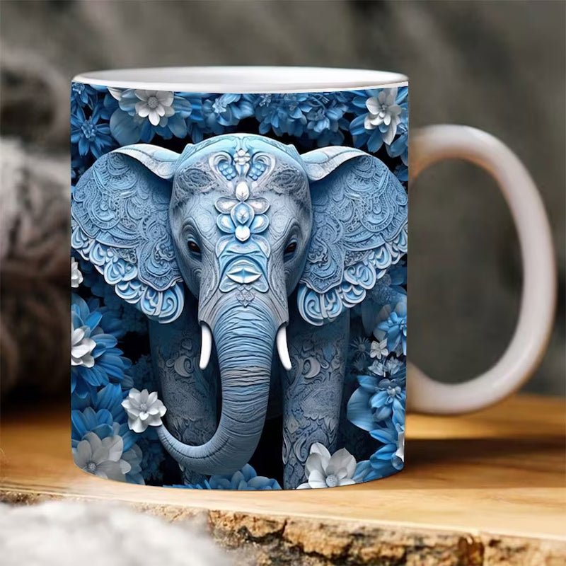 Norvo | 3D Elefant Blomsterkopp