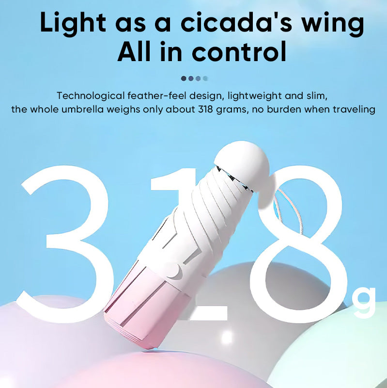 Norvo | Mini Reise størrelse Regn Sol Paraply