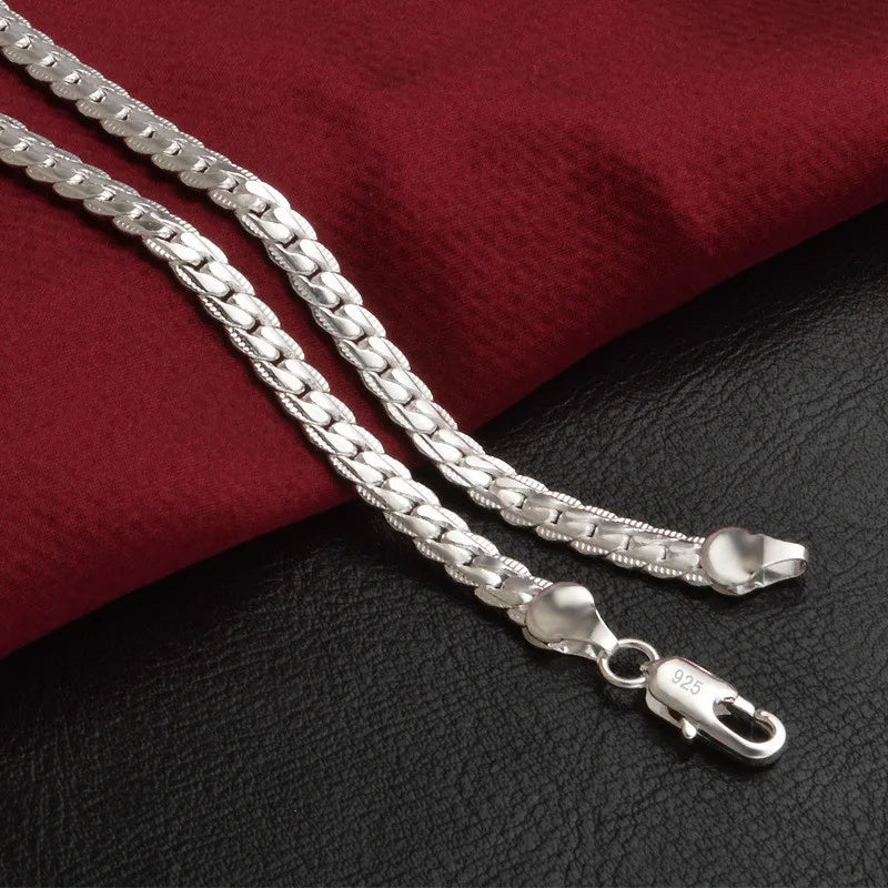 Norvo | Sterling Silver Chain Necklace for Women Elegant Gift