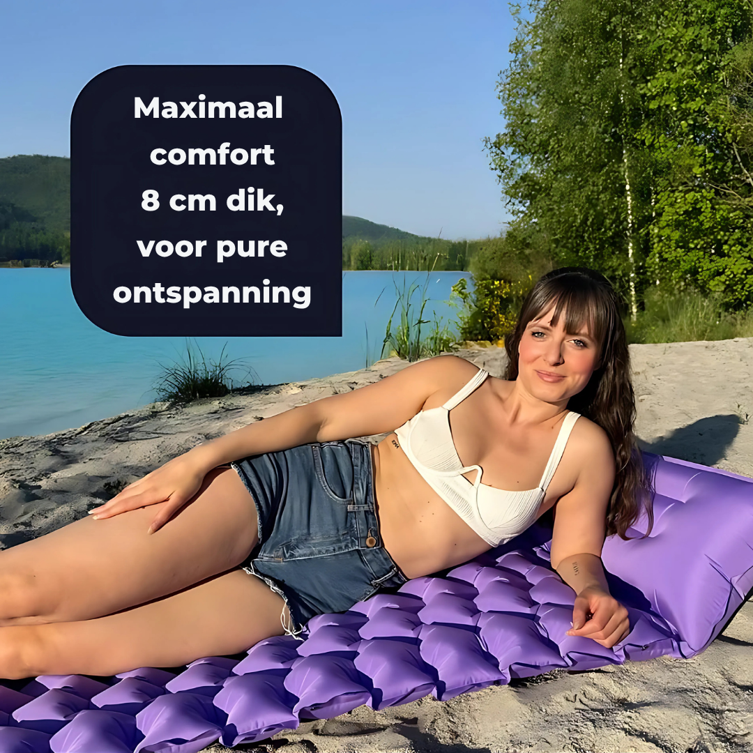 Norvo | AirLite Selvoppblåsende Liggeunderlag – Lett, Kompakt & 10 cm Tykt Komfort