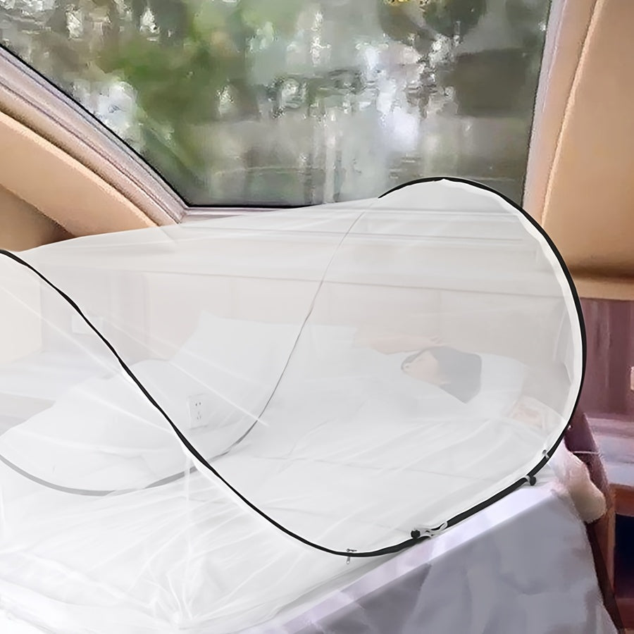 Norvo | Bærbart sammenleggbart utendørs campingmyggnett - Ultralett, kompakt, pustende insektvern for camping, sovesaler og utendørs eventyr - Enkelt å sette opp og transportere