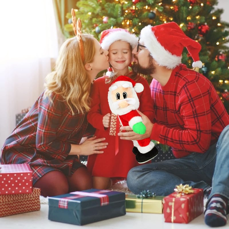 Norvo | Dansende & Syngende Julenisse | Bevegelig Julenisse Figur med Musikk | Morsom Juledekorasjon & Gaveidé