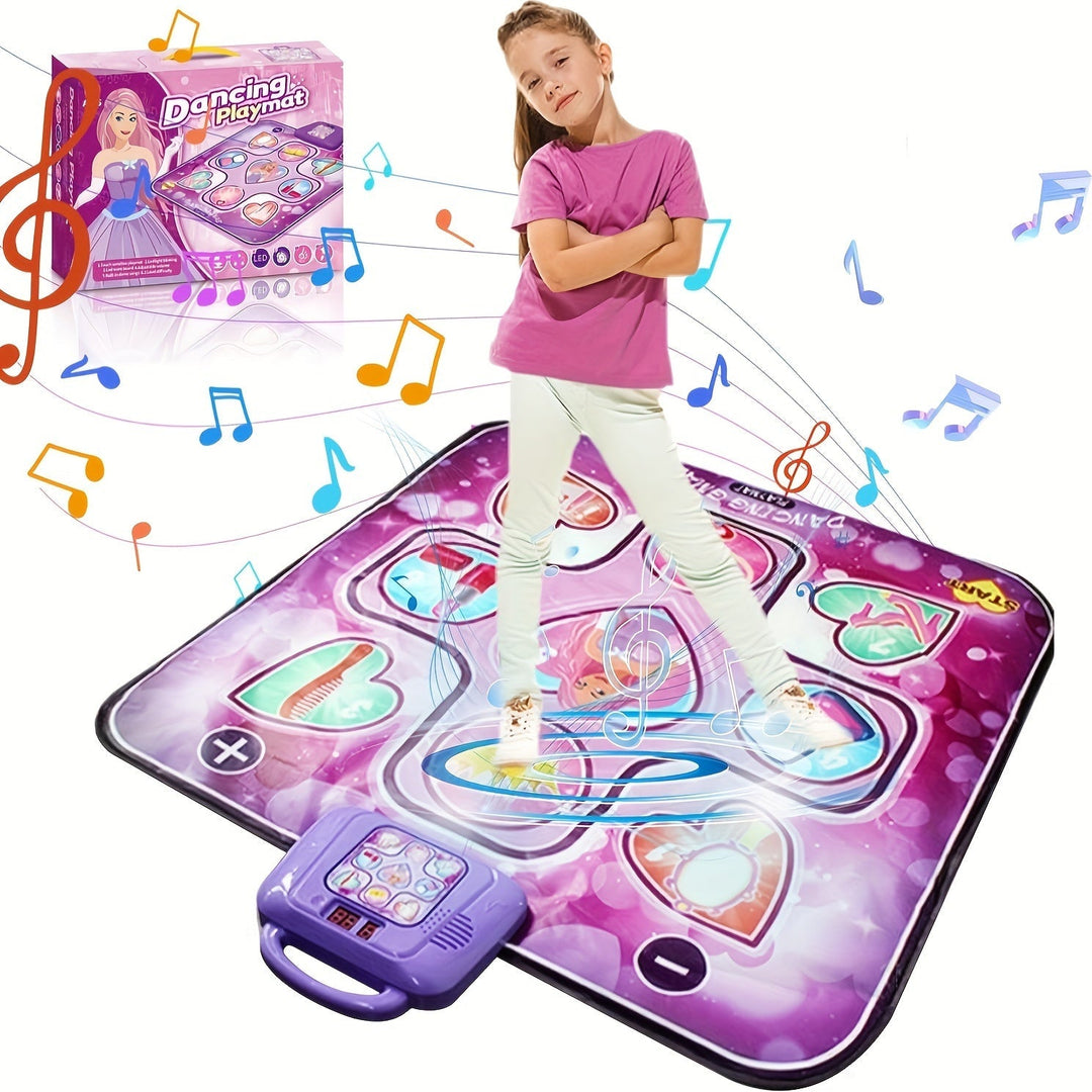 Norvo | Rosa Dansematte for Barn med Poengfunksjon og Rhythmiske Spill – Uten TV – DanceFun Matte