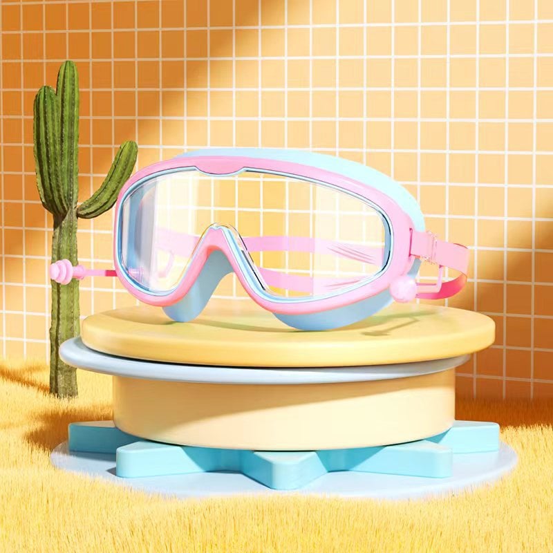 Norvo | HD barn stor ramme vanntette og anti-dugg svømmebriller