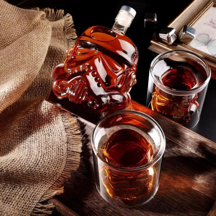 3 stk Kreativ Whiskey Dekanter med 2 Glass Bar Verktøy | Norvo