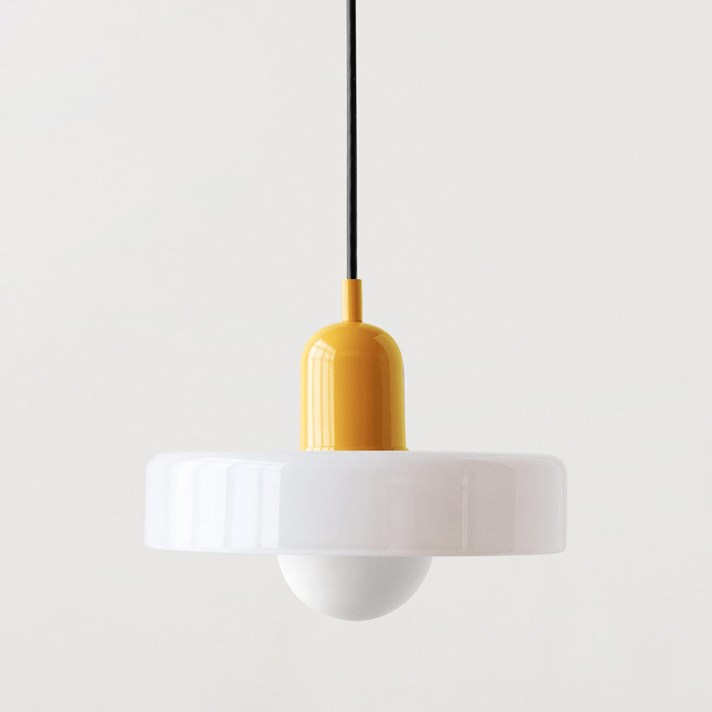 Norvo | Bauhaus Farget Glasspendellampe for Moderne Interiører