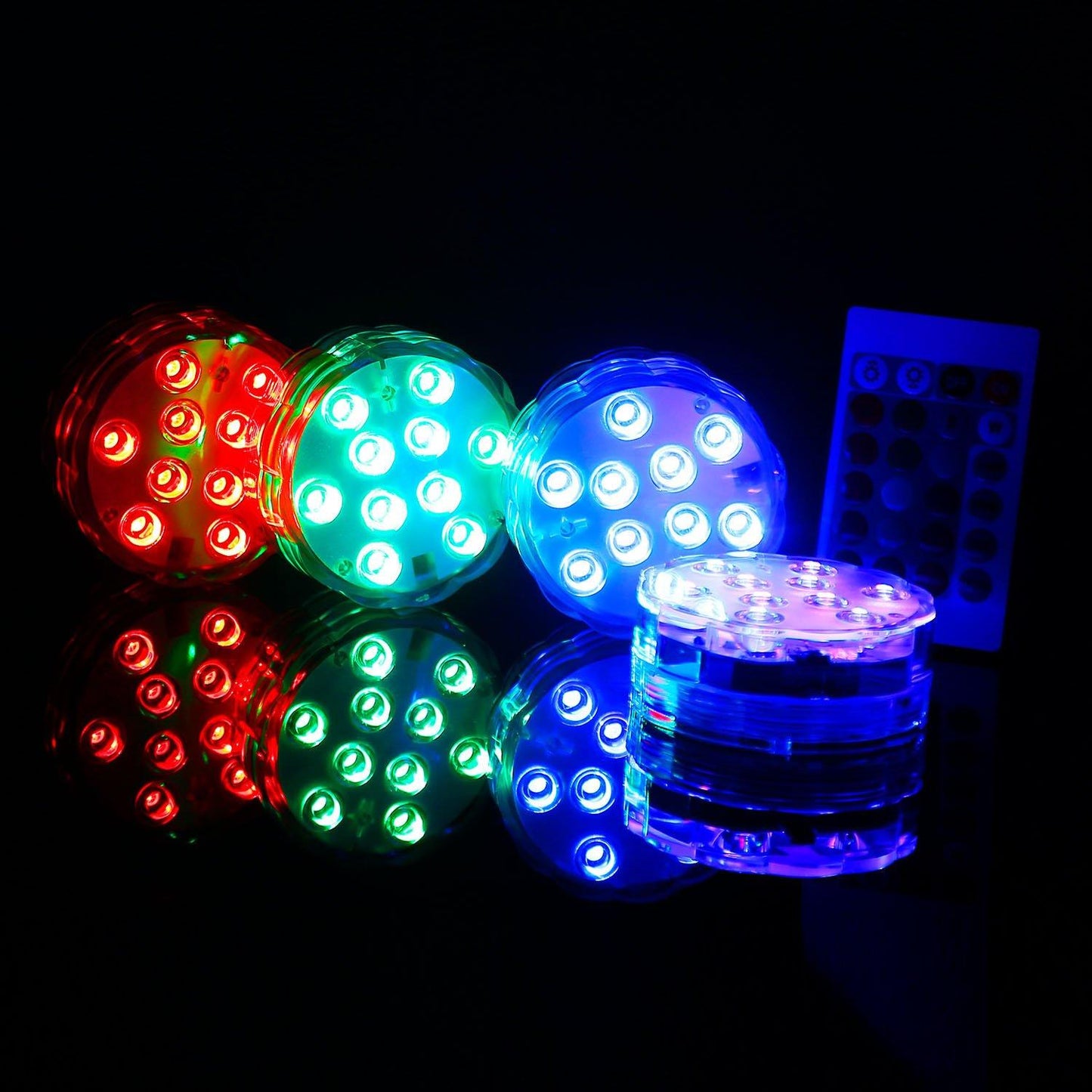 Norvo | 4-Delt: Vanntette RGB LED Lyskastere