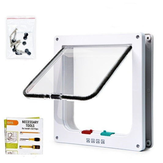 Norvo | Faltedør med 4-vejs sikkerhedslås og katteklappetur