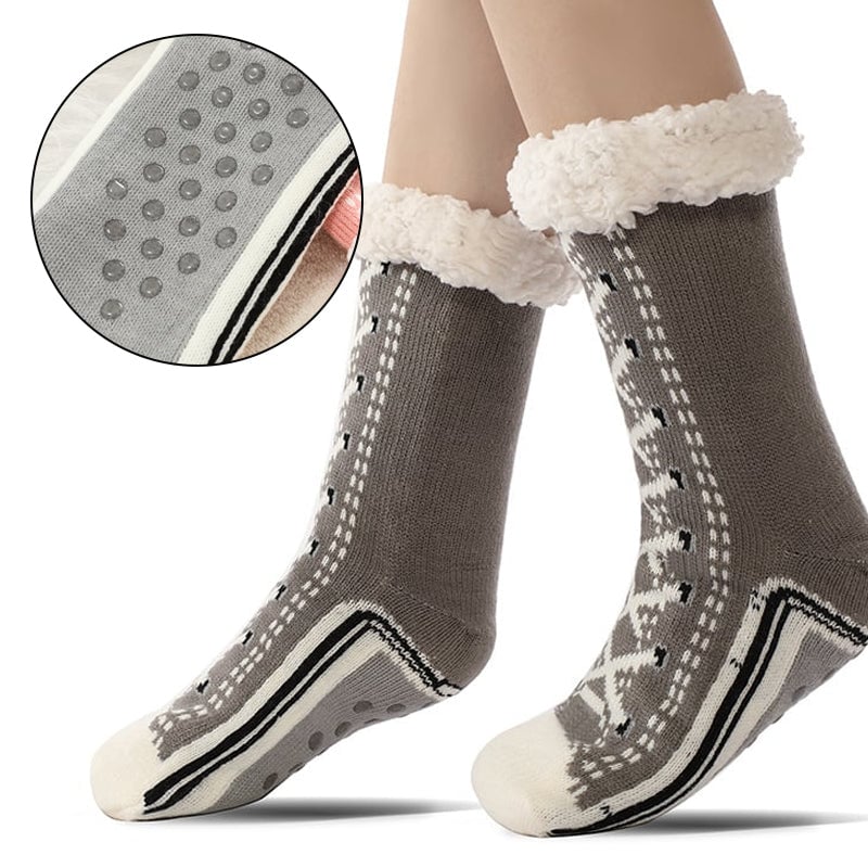 Norvo | Ultra-tykke Cashmere Slippers Sokker S