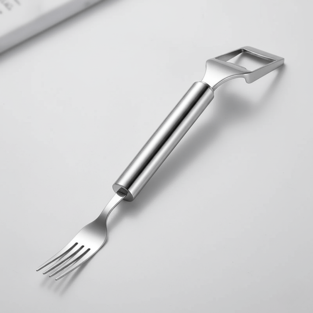 Norvo | Fruktskærer med integrert gaffel for rask snacksnyting