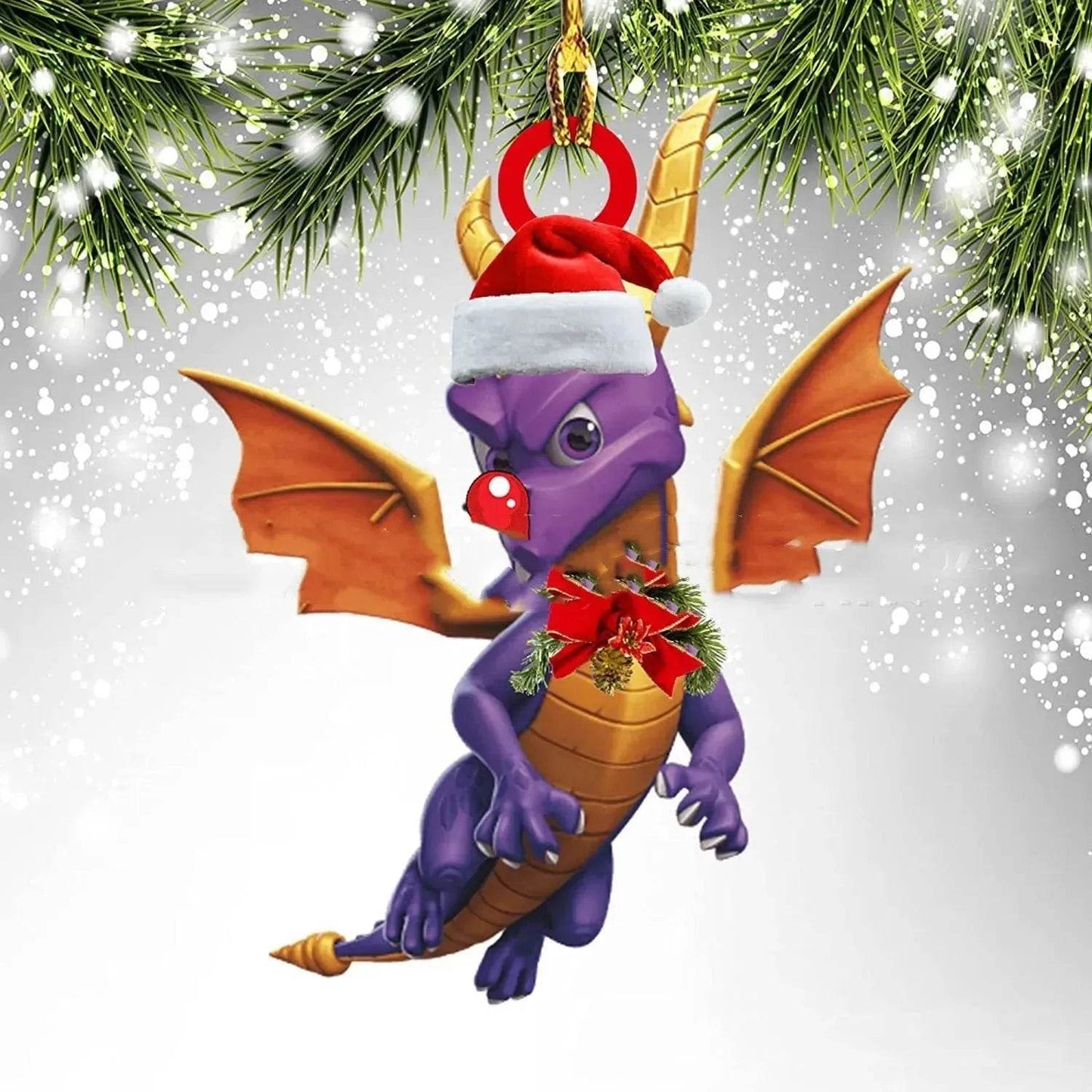 Norvo | Dinosaur Drageegg Juledekorasjoner Pendant Akryl