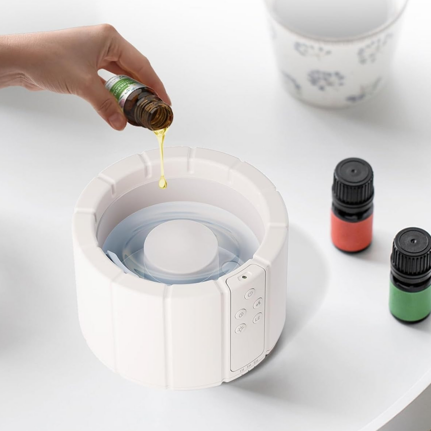 Norvo | AuroMist Ultralyd Flamme Luftfukter | Koselig bål lys luftfukter med aromaterapi funksjon