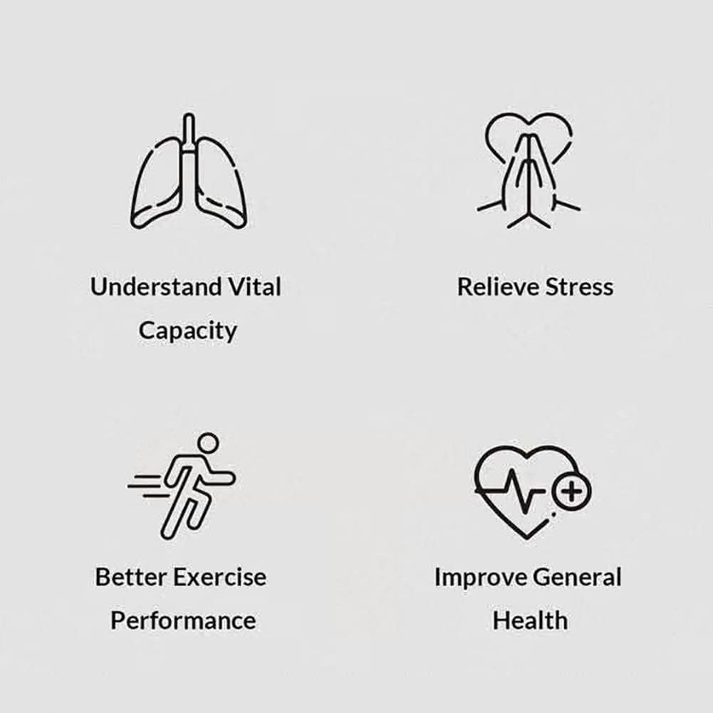 Norvo | BreathBoost Smart Pustetrener – Lungekapasitet & Respiratorisk Musklestyrking Enhet