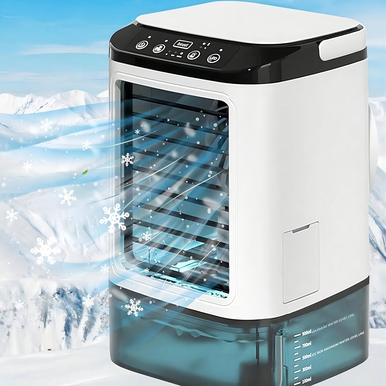 Norvo | Bærbar Mini Luftkjøler Coolivy | USB-drevet | Med Vanntank & Luftfuktighet | Kompakt & Mobil