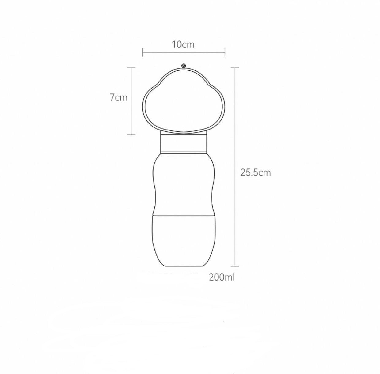 Norvo | 2i1 Smart Pet Portable Vannflaske Fôrer