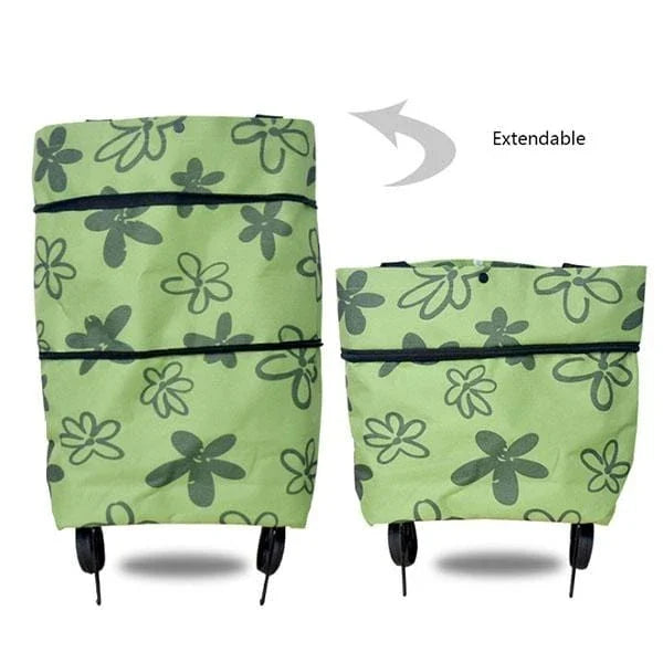 Norvo | 2 I 1 Sammenleggbar Handlekurv Tote Bag