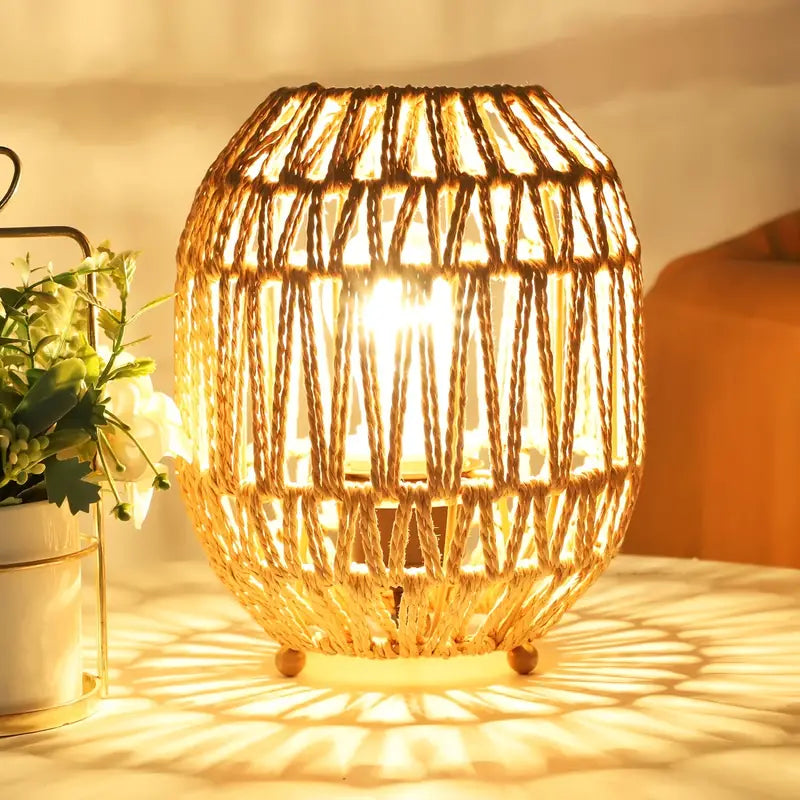 Boho Rattan Lampe Norvo