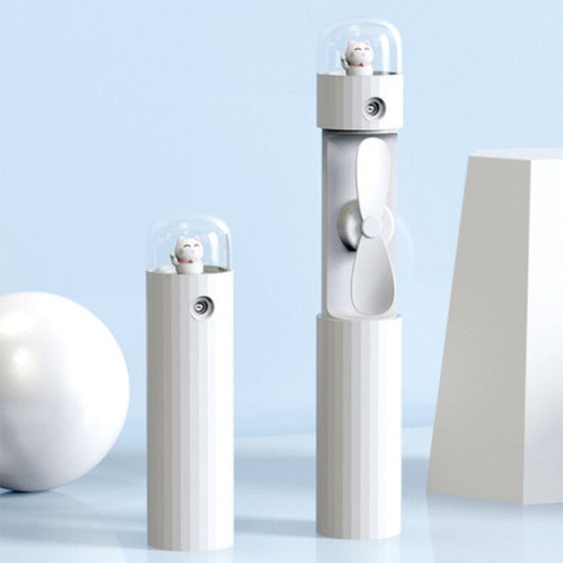 Norvo | Bærbar og oppladbar håndholdt kjølende sprøytevifte med 20 ml vanntank og stort batterikapasitet, for utendørs kjøling, strand, reise, park