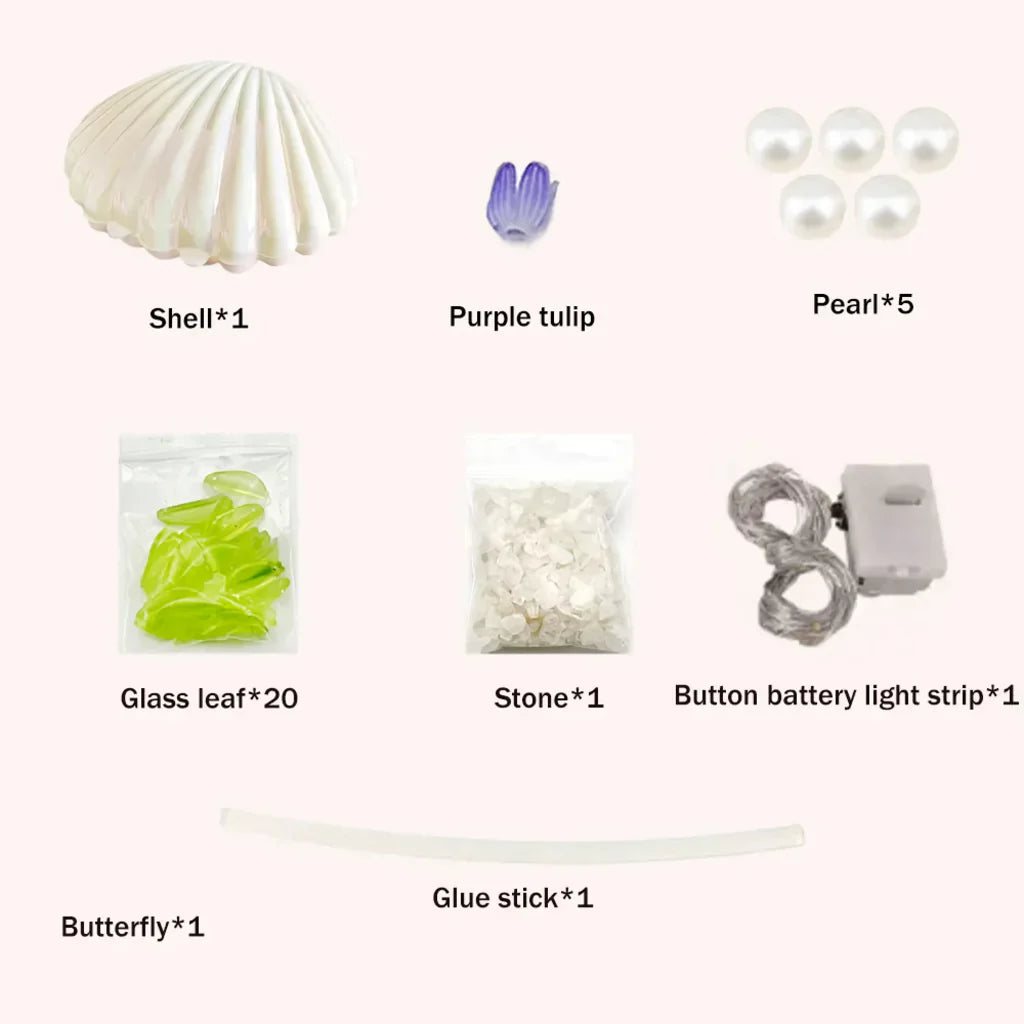 Norvo | Shell Tulip Nattlampe