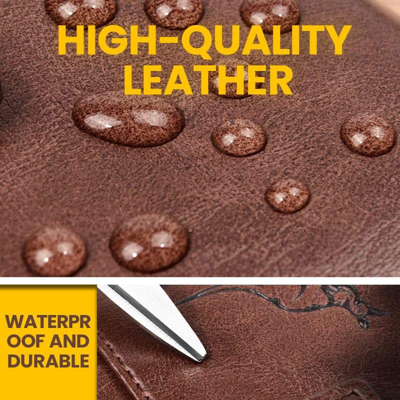 Norvo | Menns Essentials-Multi-funksjonell RFID Blokkering Vanntett Holdbar PU Lær Lommebok