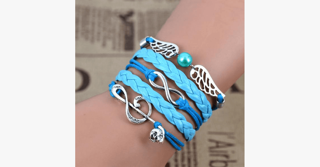 Norvo | Angel Infinity Music - Unisex Armbånd for et Fasjonabelt Utseende
