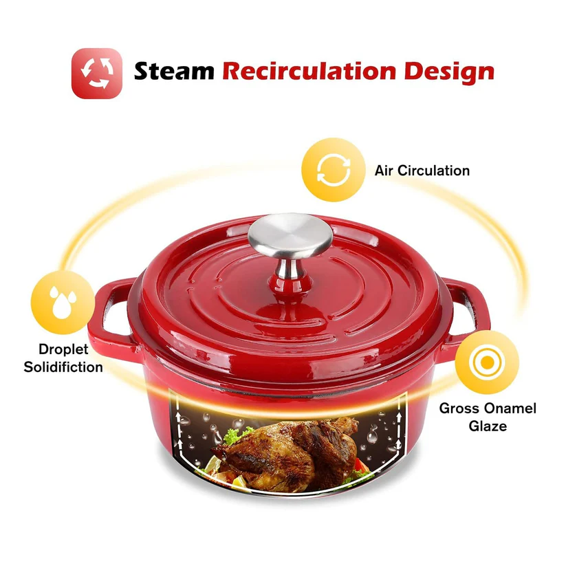 Norvo | Emaillert Støpejern Hollandsk Ovnsgryte