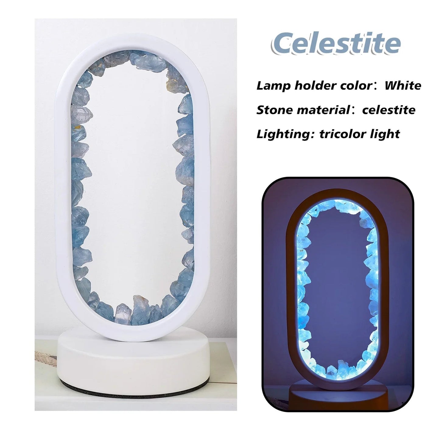 Norvo | CrystalGlow – Håndlaget ametyst atmosfærelampe for avslapning og fred